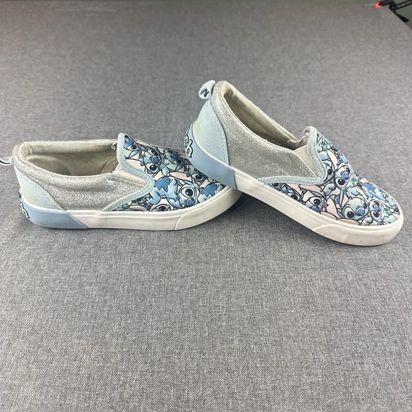 Other - Disney Stitch Ground Up Slip On Twin Gore Blue Low-Top Sneakers Girls Size 1